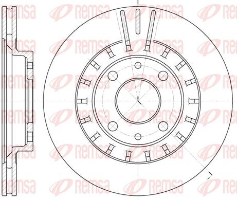 Remsa 6828.10 - Тормозной диск autosila-amz.com