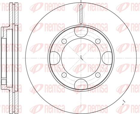 Remsa 6827.10 - Тормозной диск autosila-amz.com