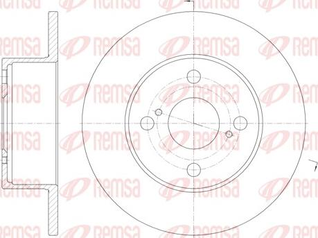 Remsa 6871.00 - Тормозной диск autosila-amz.com