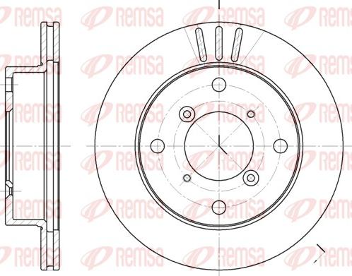 Remsa 6399.10 - Тормозной диск autosila-amz.com