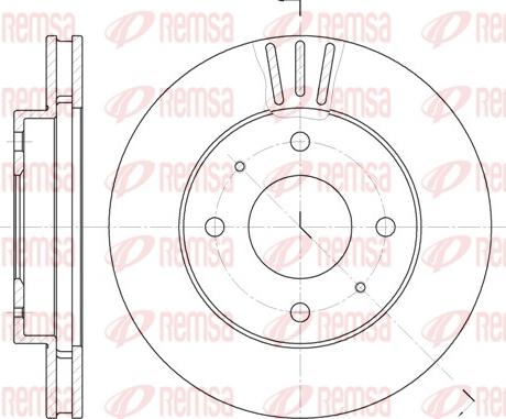 Remsa 6394.11 - Тормозной диск autosila-amz.com