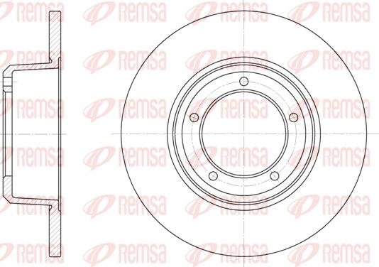 Remsa 6341.00 - Тормозной диск autosila-amz.com