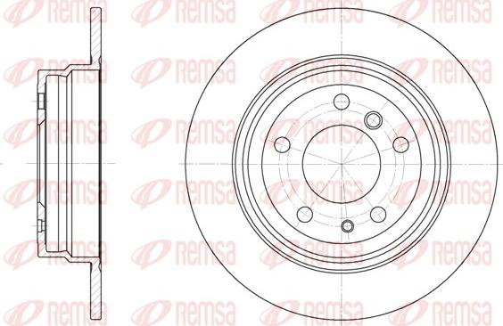 Remsa 6342.00 - Тормозной диск autosila-amz.com