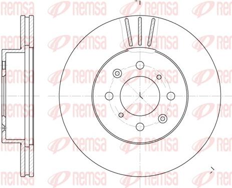 Remsa 6367.10 - Тормозной диск autosila-amz.com