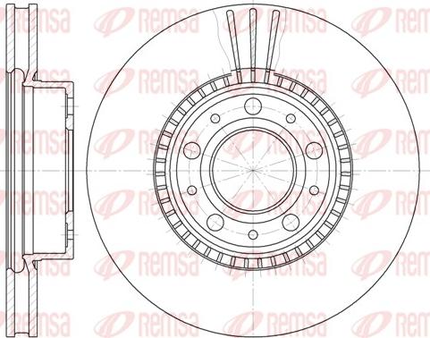 Remsa 6304.10 - Тормозной диск autosila-amz.com