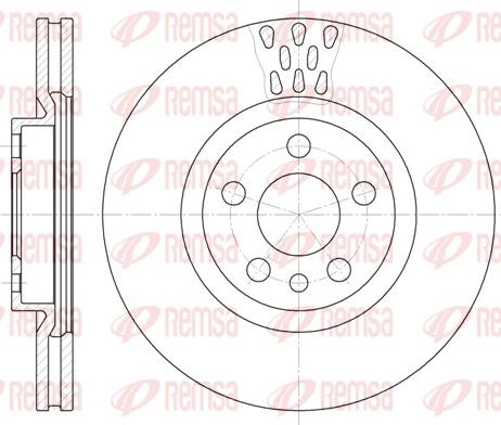 Remsa 6305.11 - Тормозной диск autosila-amz.com