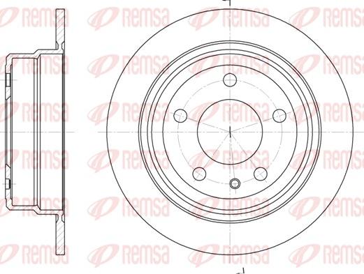 Remsa 6308.00 - Тормозной диск autosila-amz.com