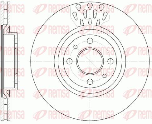 Remsa 6315.10 - Тормозной диск autosila-amz.com