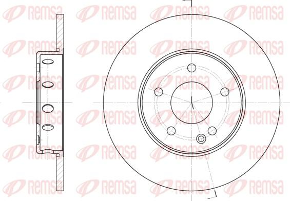 Remsa 6310.00 - Тормозной диск autosila-amz.com