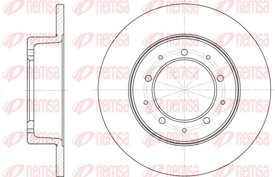 Remsa 6333.00 - Тормозной диск autosila-amz.com