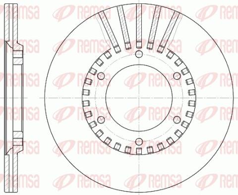 Remsa 6337.10 - Тормозной диск autosila-amz.com