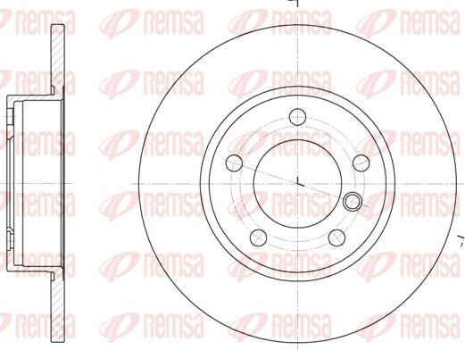 Remsa 6323.00 - Тормозной диск autosila-amz.com