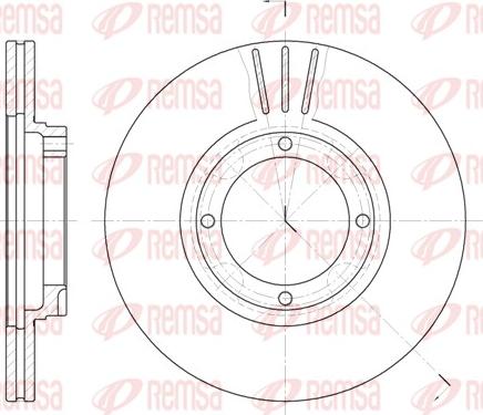Remsa 6374.10 - Тормозной диск autosila-amz.com