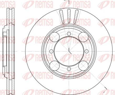 Remsa 6375.10 - Тормозной диск autosila-amz.com