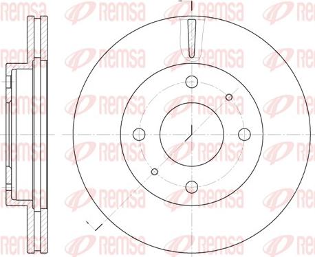 Remsa 6376.10 - Тормозной диск autosila-amz.com