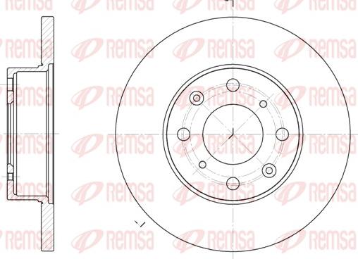 Remsa 6370.00 - Тормозной диск autosila-amz.com