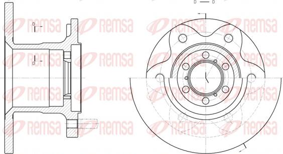 Remsa 6290.00 - Тормозной диск autosila-amz.com