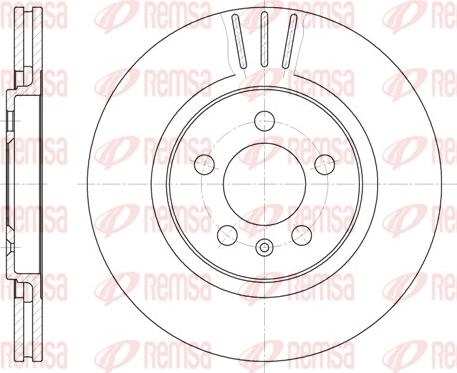 Remsa 6293.10 - Тормозной диск autosila-amz.com