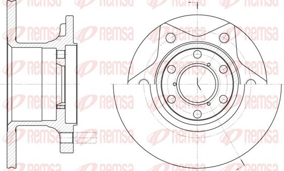 Remsa 6242.00 - Тормозной диск autosila-amz.com