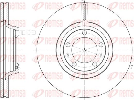 Remsa 6247.10 - Тормозной диск autosila-amz.com