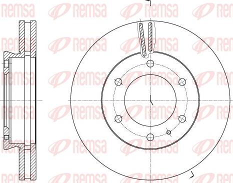 Remsa 62526.10 - Тормозной диск autosila-amz.com