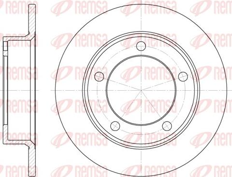 Remsa 6257.00 - Тормозной диск autosila-amz.com