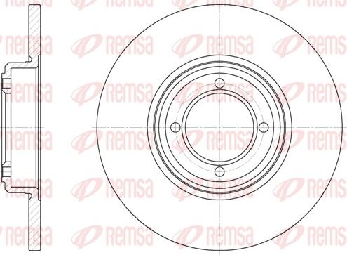 Remsa 6261.00 - Тормозной диск autosila-amz.com