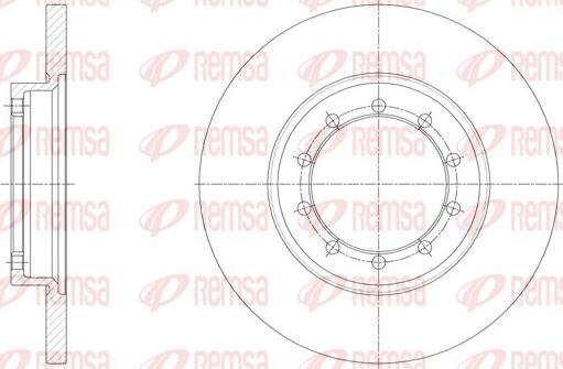 Remsa 62094.00 - Тормозной диск autosila-amz.com