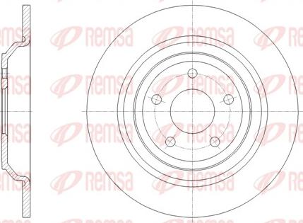 Remsa 62095.00 - Тормозной диск autosila-amz.com