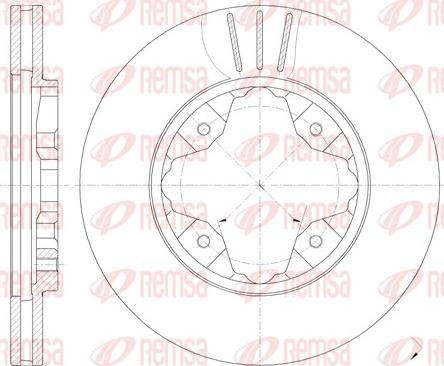 Remsa 6205.10 - Тормозной диск autosila-amz.com