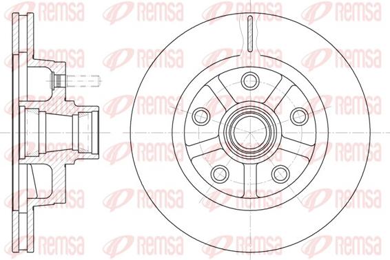 Remsa 62023.10 - Тормозной диск autosila-amz.com