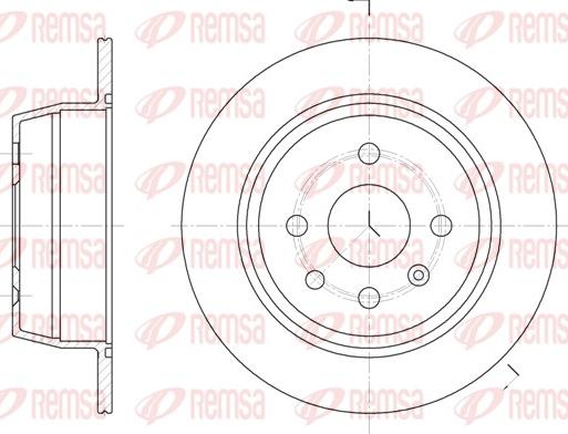 Remsa 6207.00 - Тормозной диск autosila-amz.com