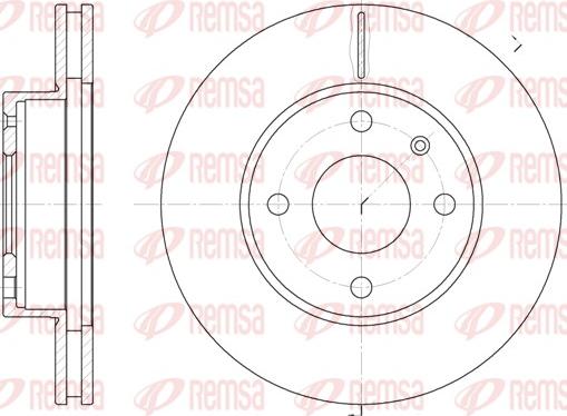 Remsa 6215.10 - Тормозной диск autosila-amz.com