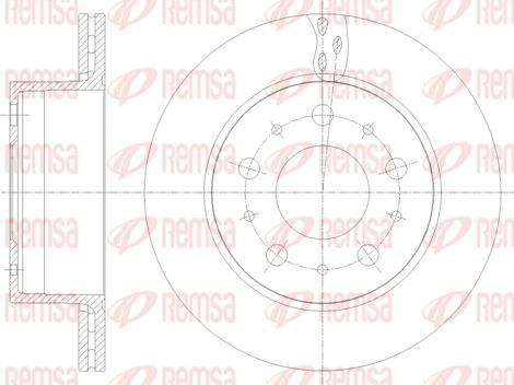 Remsa 62109.10 - Тормозной диск autosila-amz.com