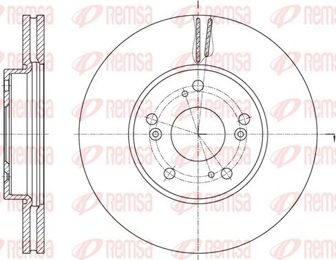 Remsa 62107.10 - Тормозной диск autosila-amz.com