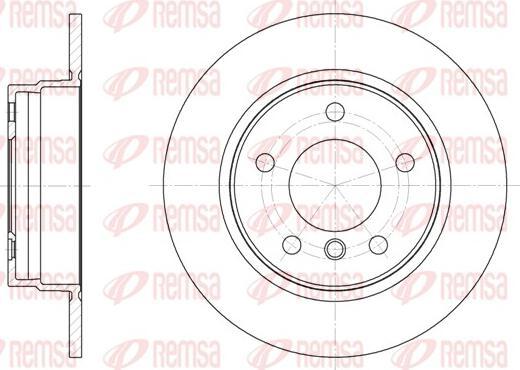 Remsa 6284.00 - Тормозной диск autosila-amz.com