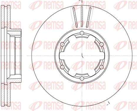 Remsa 6234.10 - Тормозной диск autosila-amz.com