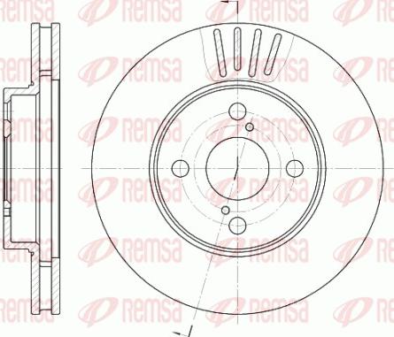 Remsa 6742.10 - Тормозной диск autosila-amz.com