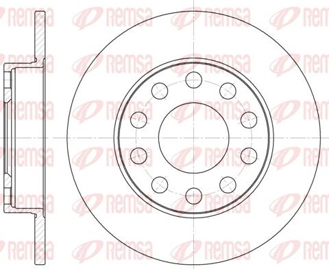 Remsa 6753.00 - Тормозной диск autosila-amz.com