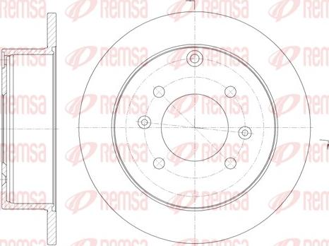 Remsa 6757.00 - Тормозной диск autosila-amz.com