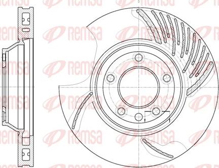 Remsa 6769.10 - Тормозной диск autosila-amz.com