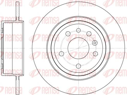 Remsa 6764.00 - Тормозной диск autosila-amz.com