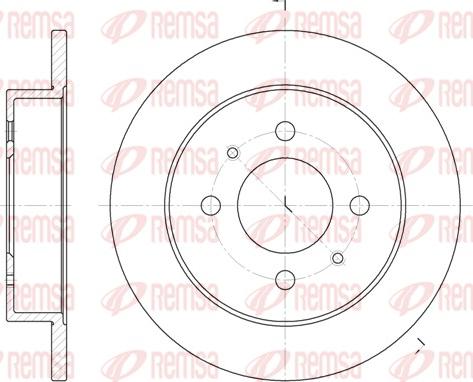 Remsa 6765.00 - Тормозной диск autosila-amz.com