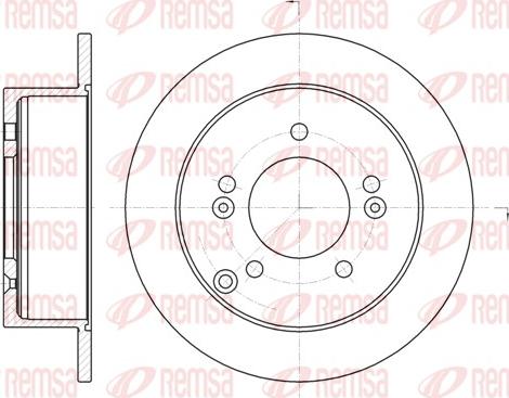 Remsa 6766.00 - Тормозной диск autosila-amz.com