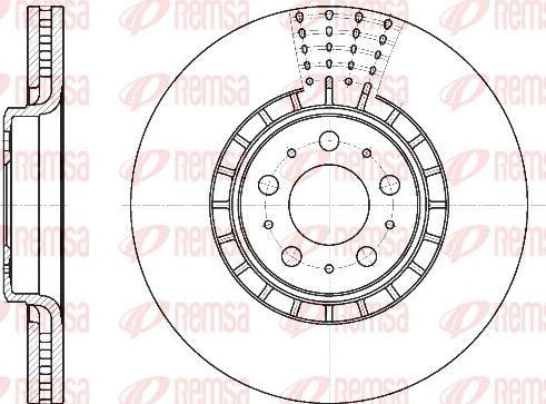 Remsa 6768.10 - Тормозной диск autosila-amz.com