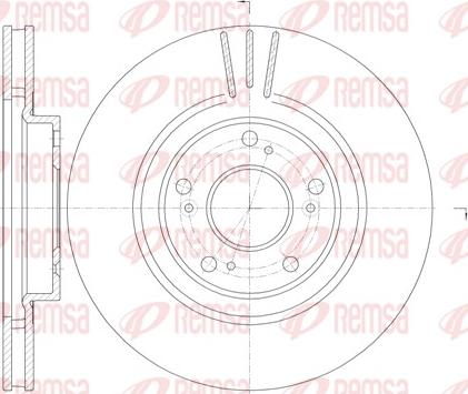 Remsa 6763.10 - Тормозной диск autosila-amz.com