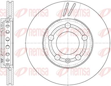 Remsa 6709.10 - Тормозной диск autosila-amz.com