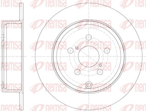 Remsa 6700.00 - Тормозной диск autosila-amz.com