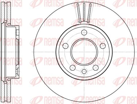 Remsa 6708.10 - Тормозной диск autosila-amz.com