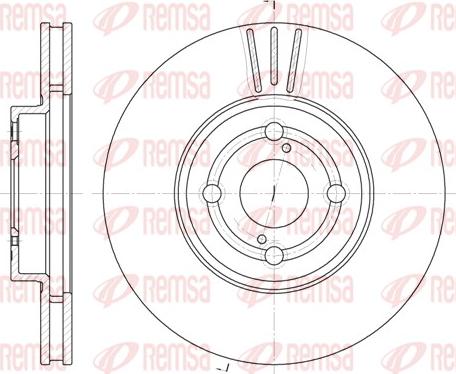 Remsa 6703.10 - Тормозной диск autosila-amz.com